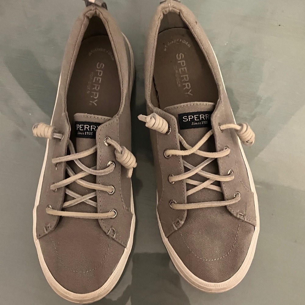 Sperry Women’s Casual Lace-Up Sneakers in Gray - Picture 2 of 3